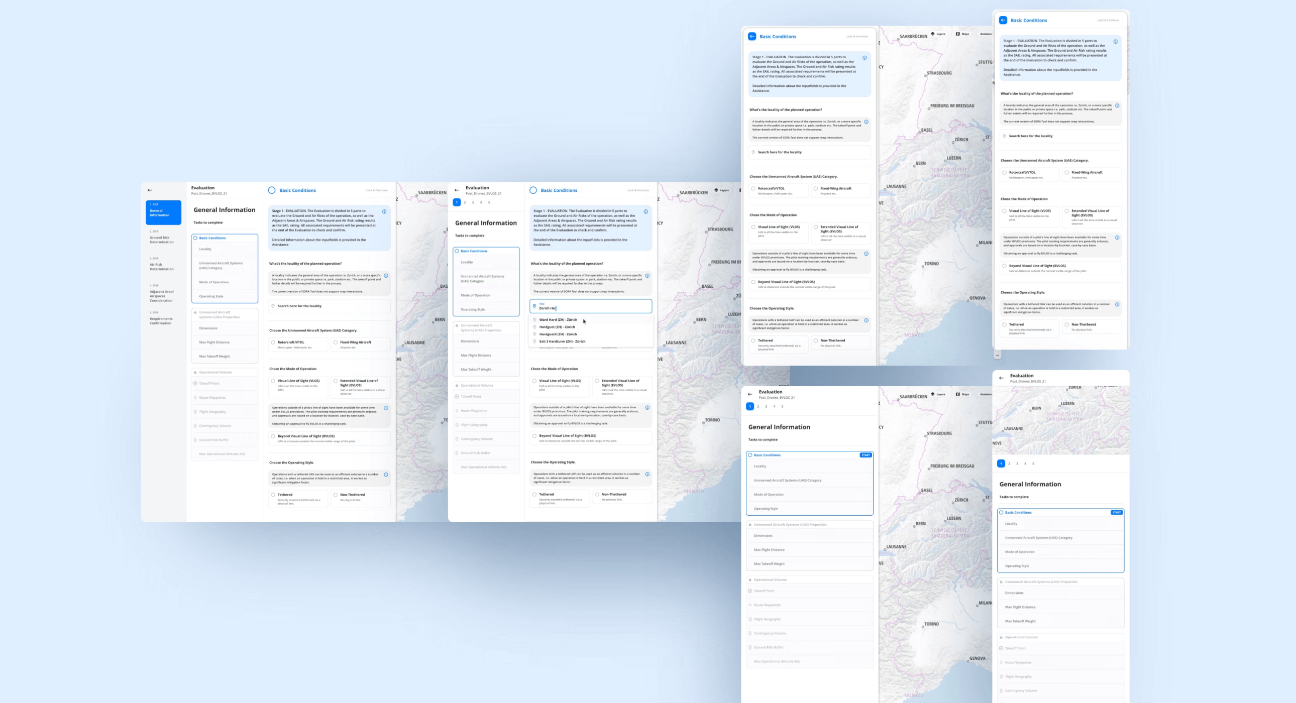 hero shot soratool of evaluation page in different screen sizes