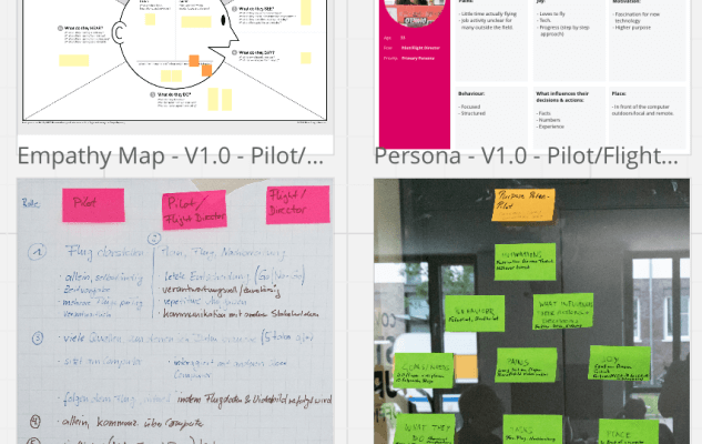impression of empathy map and persona